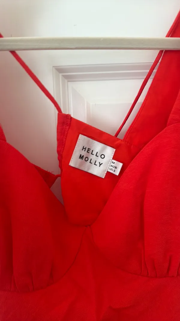 Hello Molly Mini Dress Red - Image 4