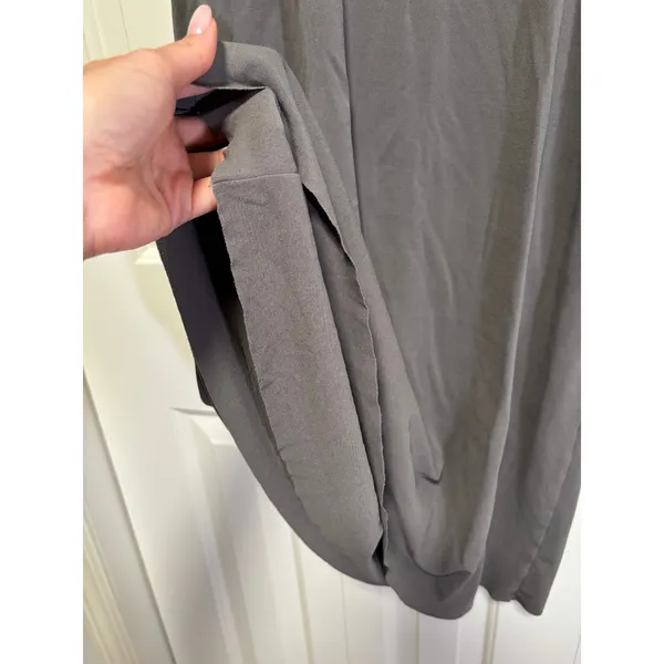 Eileen Fisher Women's Gray 100% Silk Sleeveless Shift Dress Size M - Image 6