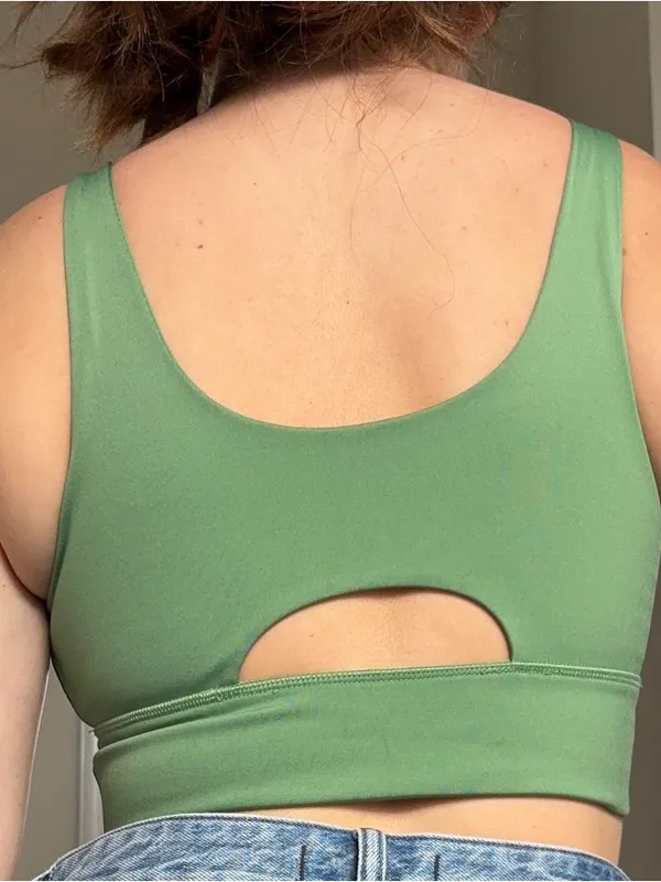 Green Aerie longline sports bra - Image 2