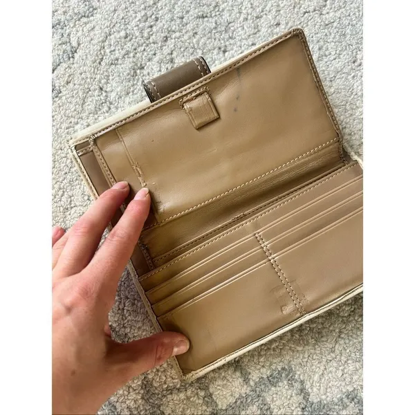Coach leather tan wallet vintage y2k - Image 3
