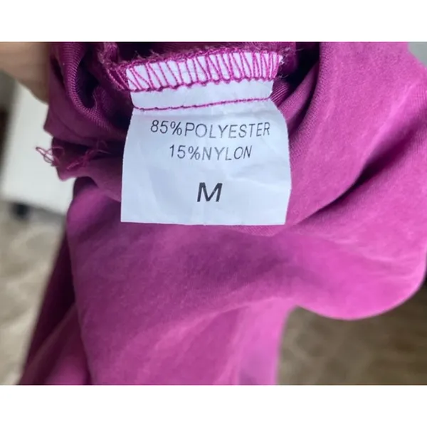 Hot Romper Magenta Jumpsuit Summer Pockets Yoga Lounge Clean Girl Quiet Luxury M - Image 7