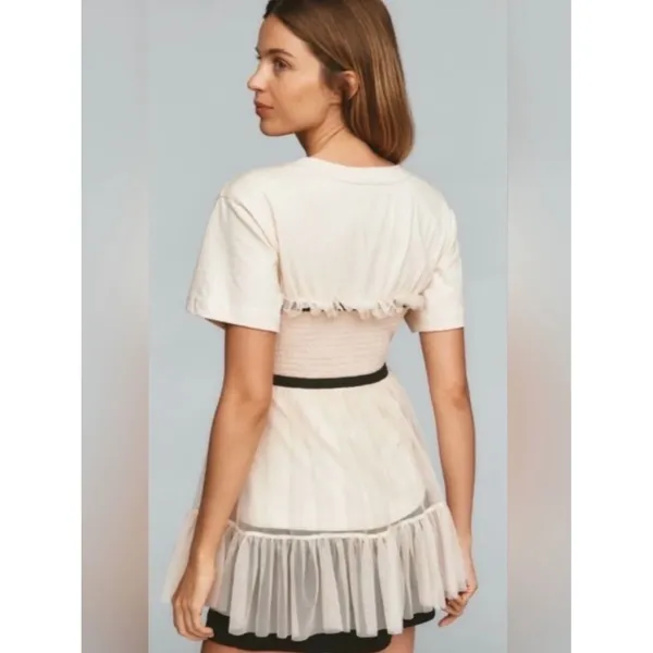 Anthropologie Tiered Bow Tulle Tee - Image 2