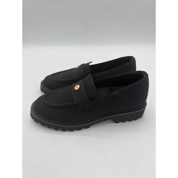 Vivaia Francesca Platform Chunky Heel Penny Minimalist Preppy Black Loafer 8 - Image 10