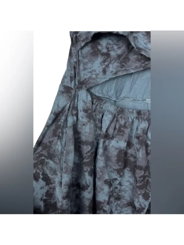 Pact Organic Cotton Blue & Black Tie Dye Women's Dress “Helena” Style - Image 6