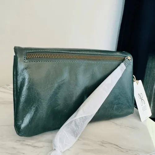 HOBO‎ LAUREN CLUTCH LEATHER WRISTLET WALLET Sage Henna Luxury Leather, NWT - Image 5
