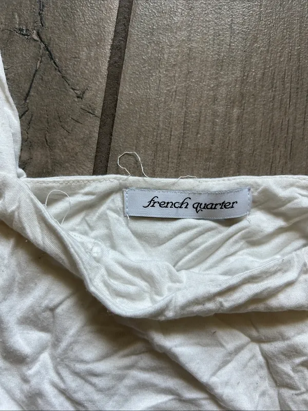 Women's White Side-Tie Crop Camisole - Image 2
