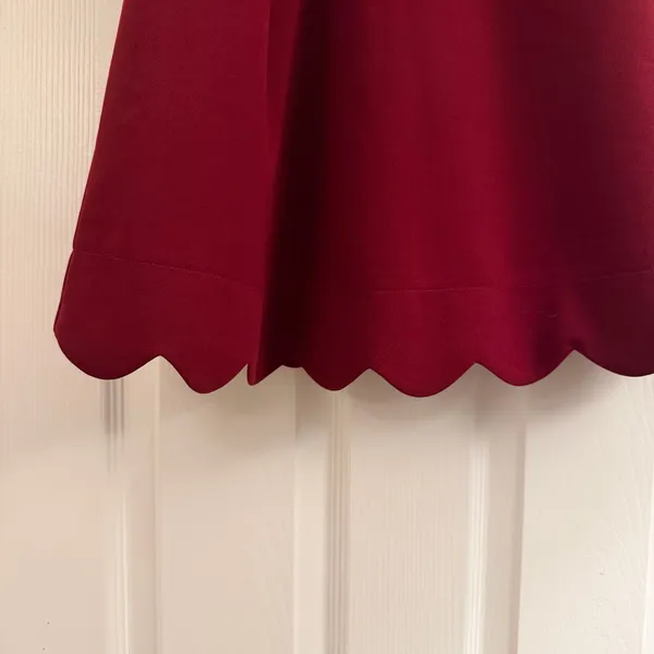 Lulus Mamacita Burgundy Halter Skater Dress Small - Image 6