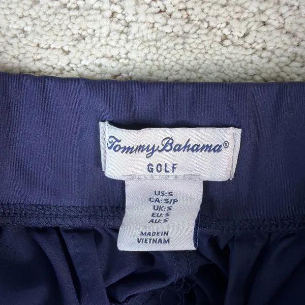 Women's Tommy Bahama‎ Golf Size Small Navy Blue Pants Elastic Waist Stretch - Image 5