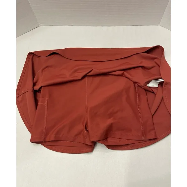 Old Navy High-Waisted PowerSoft Skort Size S Terracotta - Image 3