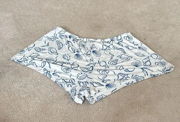 NWOT Auden Pajama Shorts White Size L - Image 7