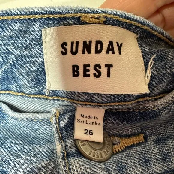Aritzia‎ Sunday Best High Rise Loose Fit Straight Leg Jean 26 - Image 4