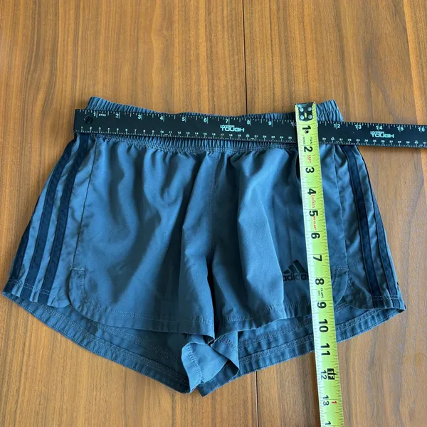 Adidas Running Shorts XS Gray Athletic Gym Y2K Activewear Workout Athleisure - Image 12