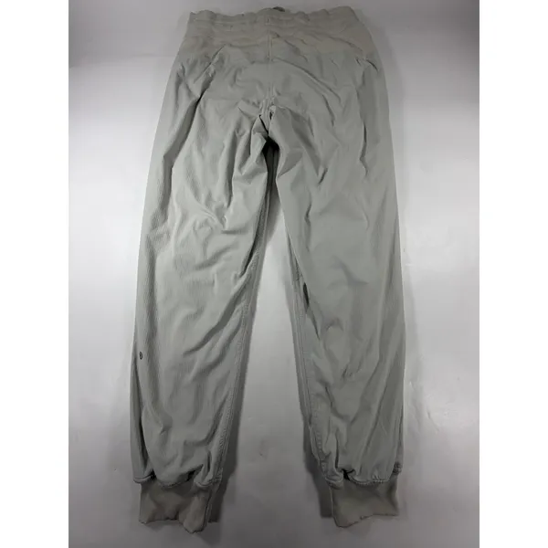 Lululemon Beyond the Studio Jogger Pants Grey Textured Drawstring Tapered Womens - Image 2