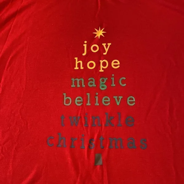 Women’s Holiday Christmas Pajama Set 2 Piece Joy Hope Magic Size 3XL NEW - Image 5