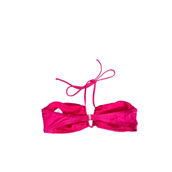 Lauren Ralph Lauren V Wire Bandeau Bikini Top Size 6‎ Hot Pink Swimwear NEW - Image 3