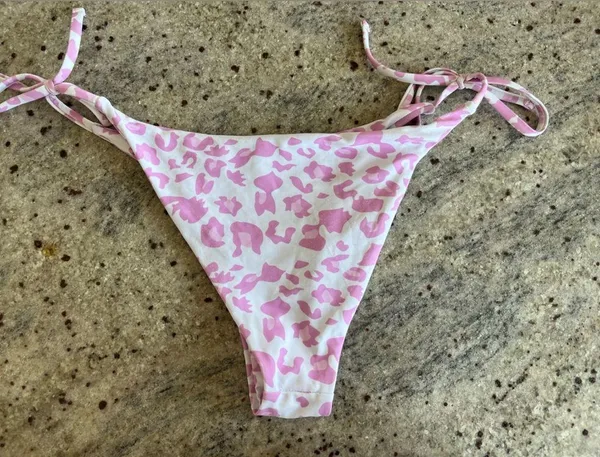 ZAFUL Triangle pink and white animal print bikini set - Image 7