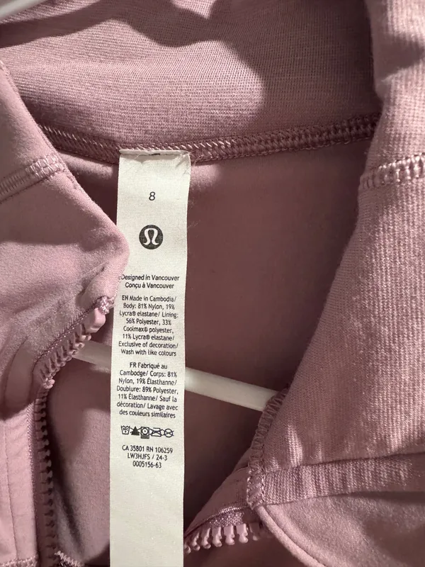 Lululemon Cropped Define Jacket Pink - Image 3