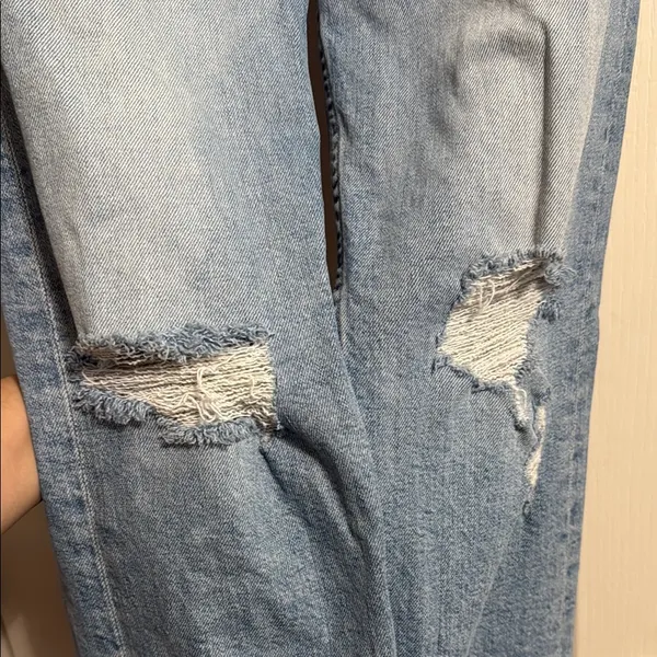 Mother Superior Tomcat Relaxed High Rise Distressed Jeans Capsule Denim Cropped - Image 5