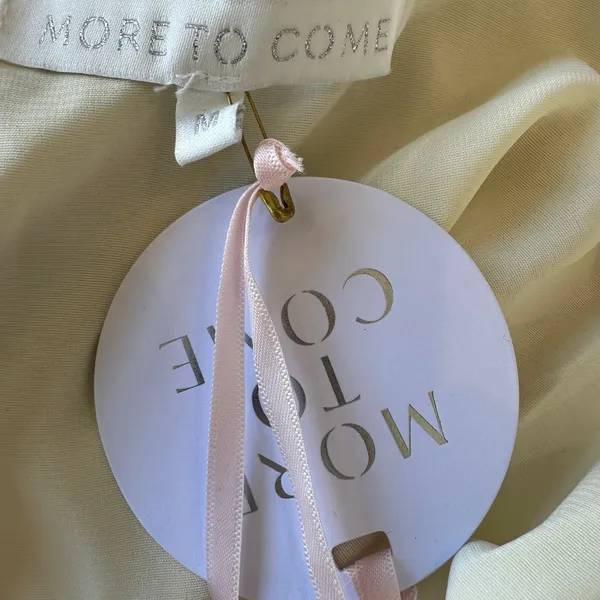 Revolve White Mini Wrap Dress MEDIUM Romantic Ruffle Bridal More to Come $84 NEW - Image 7