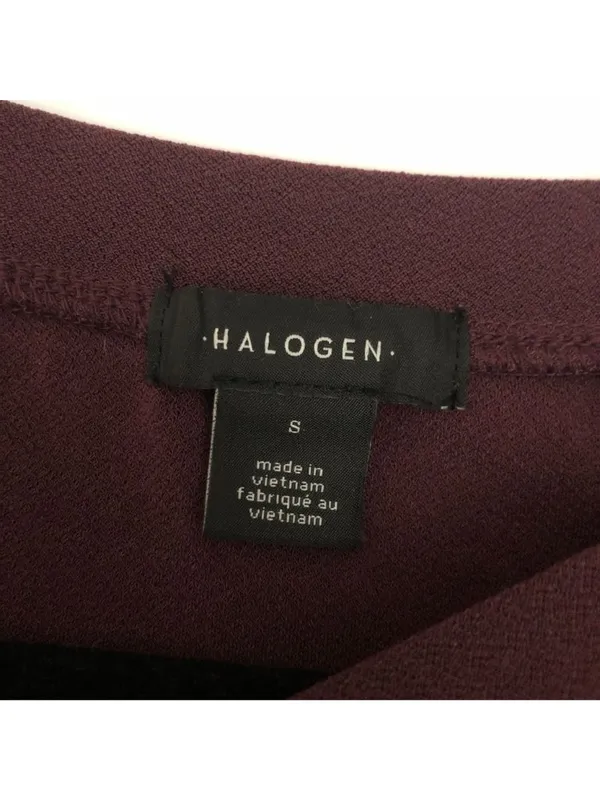 Halogen Womens Plum Short Sleeve High-Low Curved Hem Tunic Top Size S - Image 3