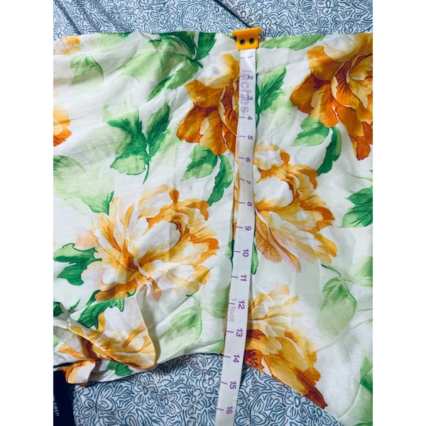 NWT Lulus Medium Divinely Blooming White Multi Floral One-Shoulder Midi Dress - Image 6