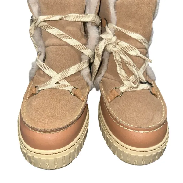 Sorel Ona‎ Ave Waterproof Fur Winter Boots Tan Womens 10.5 NL5137-226 - Image 3