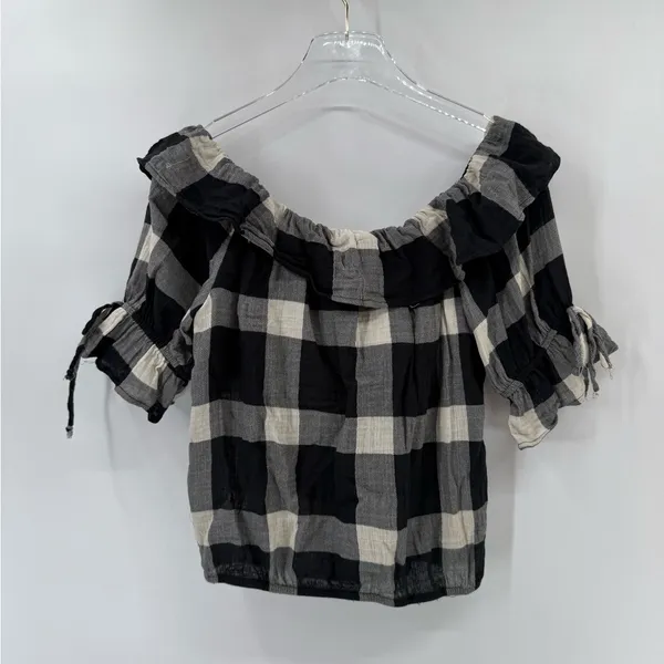 Anthropologie Ruffled Boat‎ Neck Top size xs - Image 5