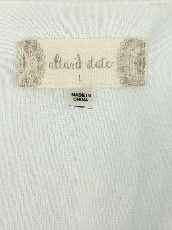 Altar'd State White Tiered Mini Dress Size L - Image 7