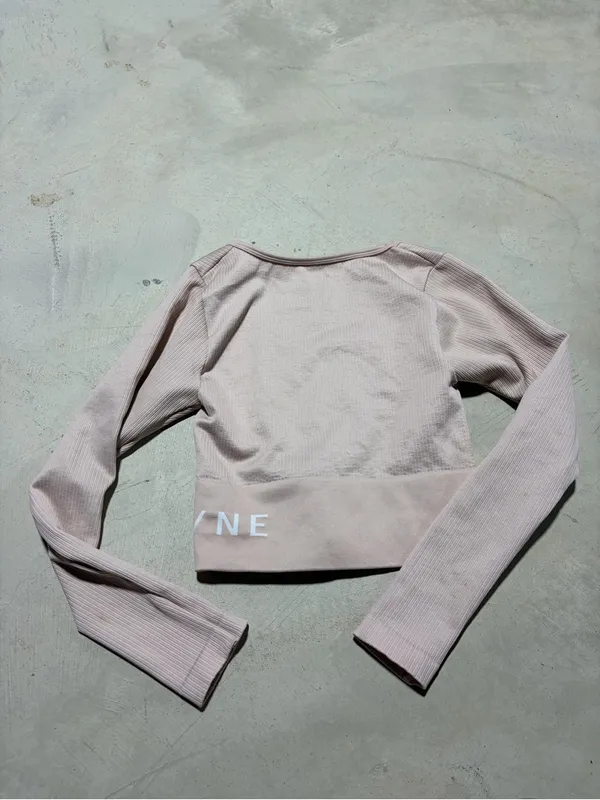 Aerie offline Long-Sleeve Crop Top in Light Pink medium - Image 10