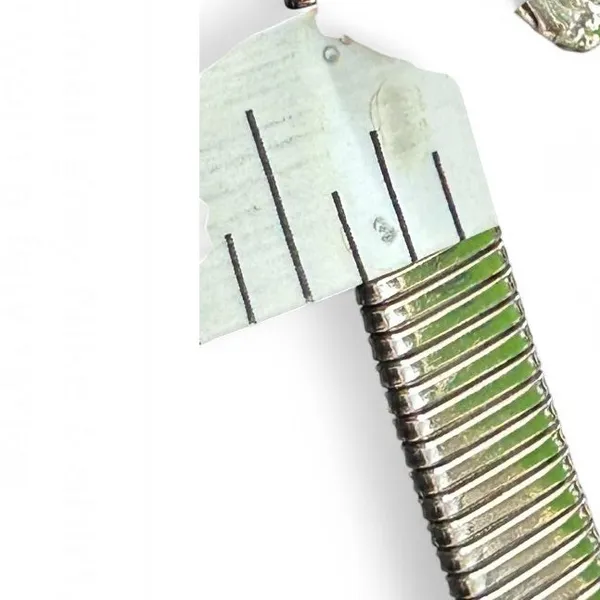 silver-tone belt with two fish heads that connect at the center. - Image 6