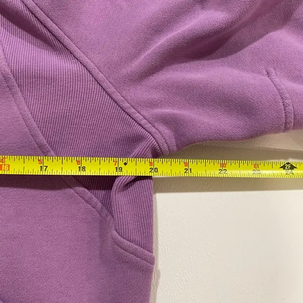 Lululemon Purple Cropped Half Zip Hoodie XS/S Oversized Scuba Style - Image 7