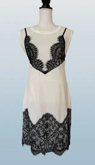 NWT $148 Woman’s Maeve Lace T-Shirt Slip Dress, Sz S - Image 15