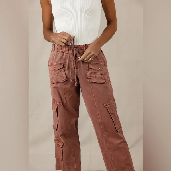 Free People Tahiti Cargo Pant Size Small New with tag - Image 4