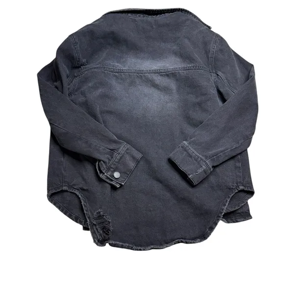 🖤✨Dear John Black Distressed Denim Jean Jacket Women’s Small✨🖤‎ - Image 3