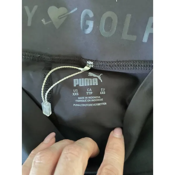 Puma UPF 50 Golf Tennis Athleisure Skort Skirt Black Size XXS NEW - Image 7