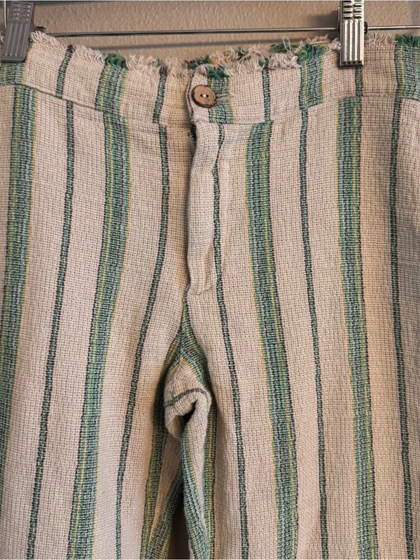 ZARA Boho Linen Beth Stripe Pants‎ - Image 3