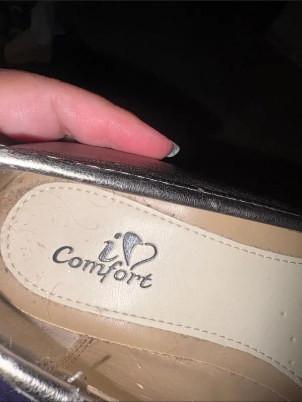 Comfort Annabelle leather Metallic Ballet Flats - Women's Slip-On size 8.5 - Image 3