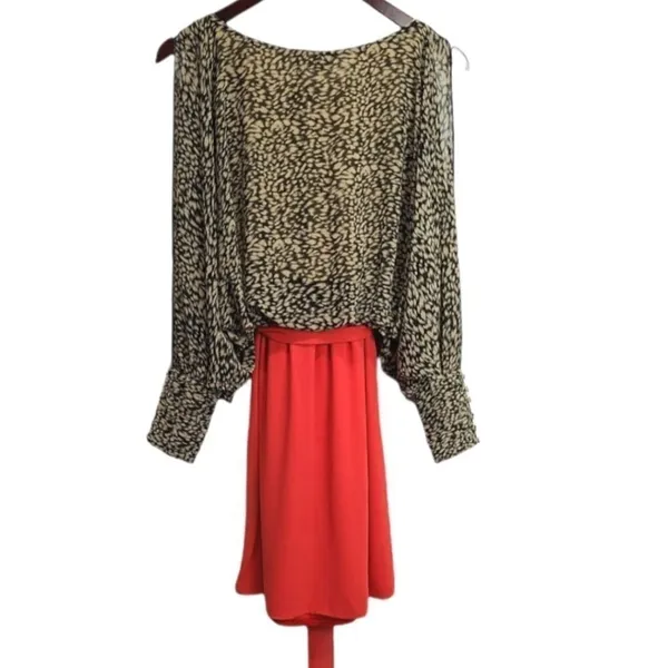 THML Blouson‎ Midi Open Shoulder Dress Size Medium - Image 2