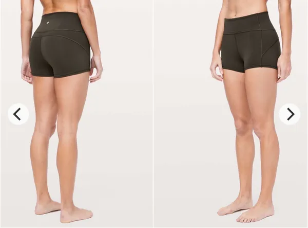 Lululemon In Movement Short *Everlux 2.5” 6 Dark Olive - Image 2