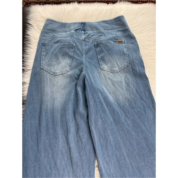 Halara Flex Blue High Waisted Baggy Wide Leg Jeans NWT L Reg - Image 7