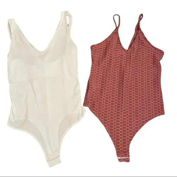 NWT Gaze Boho Womens Bodysuit Bundle SZ XS Pink - Image 2