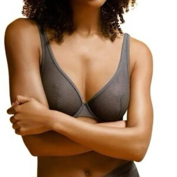 NWT ThirdLove Unlined Modern Mesh Scoop Bra in Gray Size 32F/32DDD Underwire - Image 3