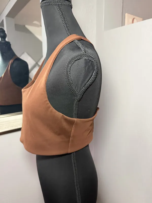 Girlfriend Collective Paloma Racerback Sports Bra Size Large - Image 3