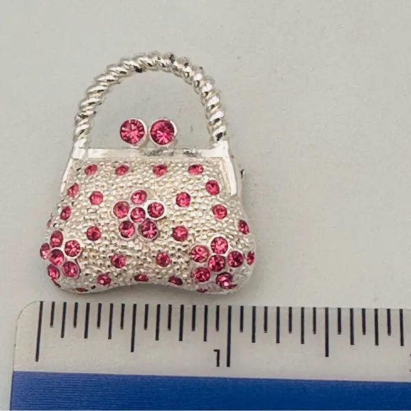 Roman Vintage Mini Handbag Purse Brooch - Image 6