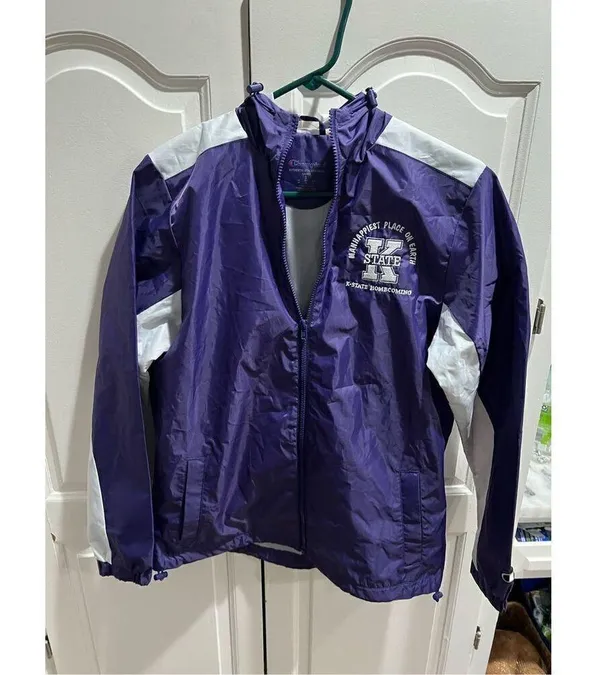 Kansas State NCAA Wildcats Champion Homecoming Rain Coat Jacket Authentic - Image 7