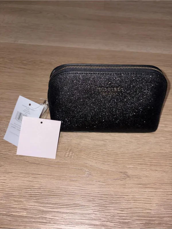 Kate Spade Glitter Fabric Small Cosmetic Bag New With Tags - Image 2