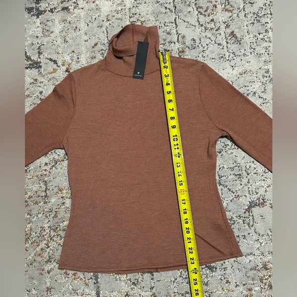 LULUS Brown Ribbed Turtleneck Top size XL NEW - Image 8