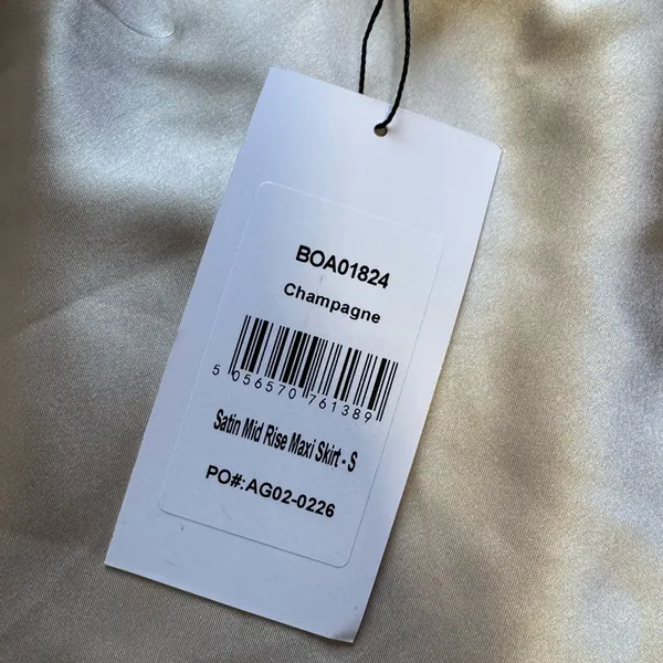 BOA - Satin Mid Rise Maxi Skirt - Champagne - Image 6