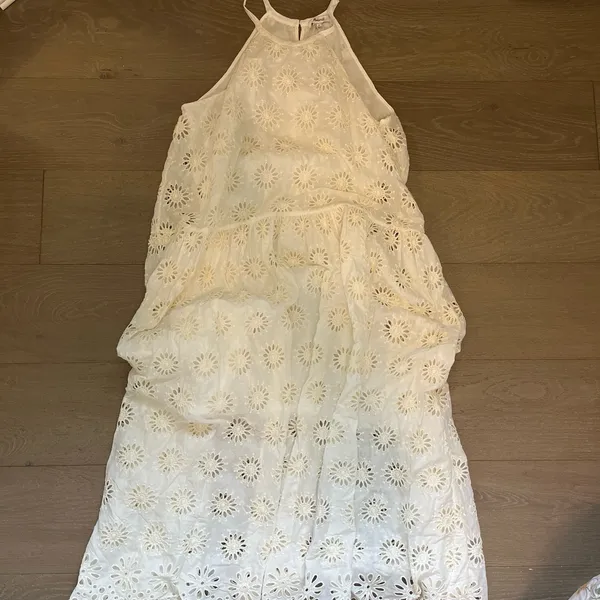 Madewell cream embroidered drop waist maxi dress - Image 2