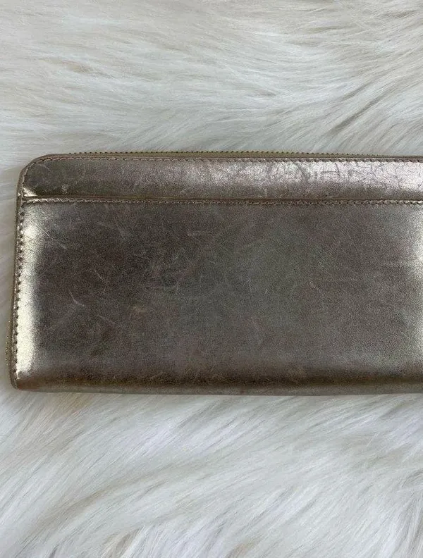 Kate Spade New York Gold Zipper Wallet - Image 4